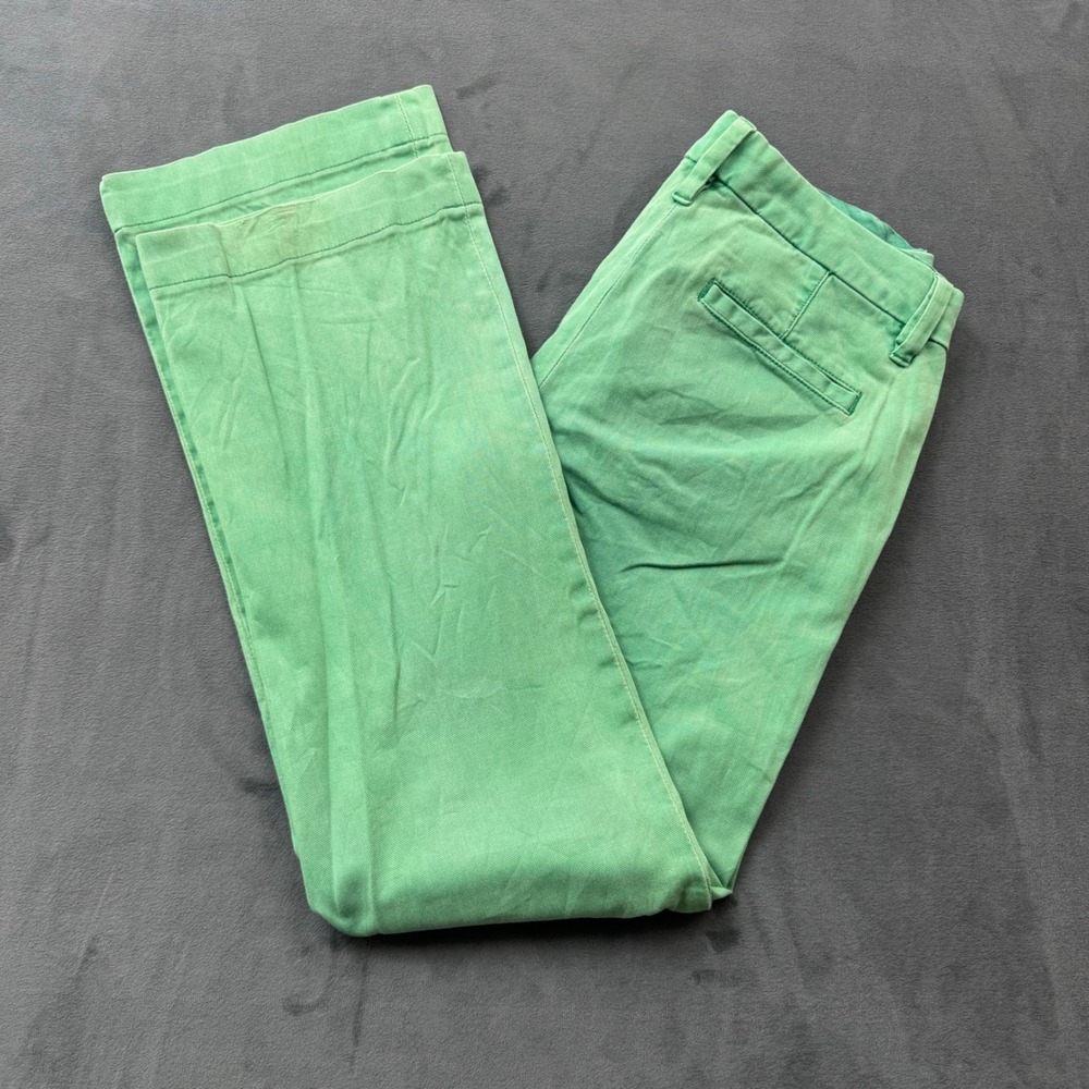 Guess Jeans Marciano Green Stretch Chino Pants Womens 26 Straight Leg Chinos